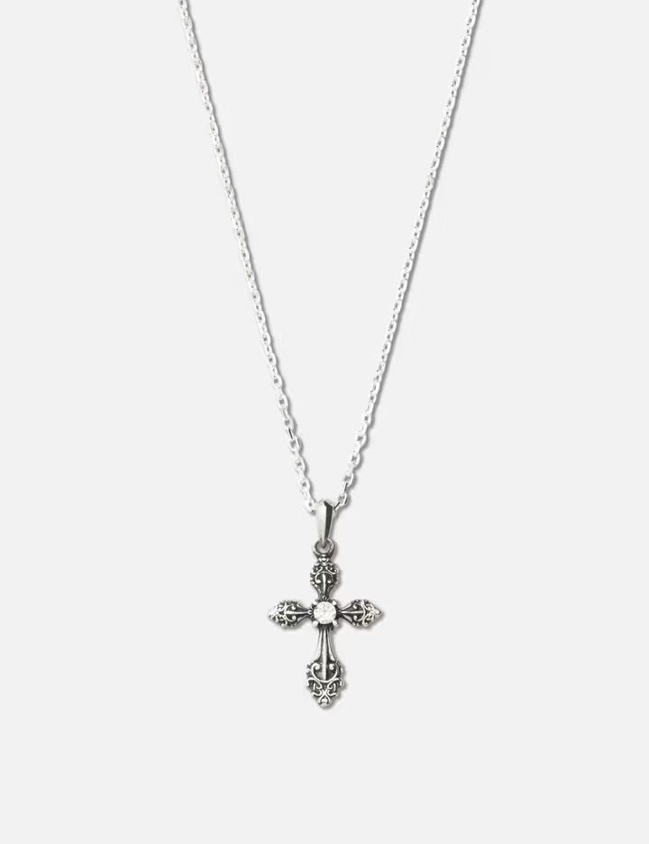 Cross Pendant Oxidised Necklace