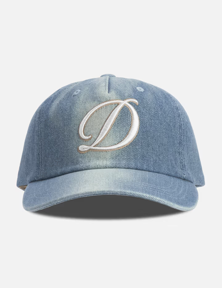 Cursive Denim Worker Cap