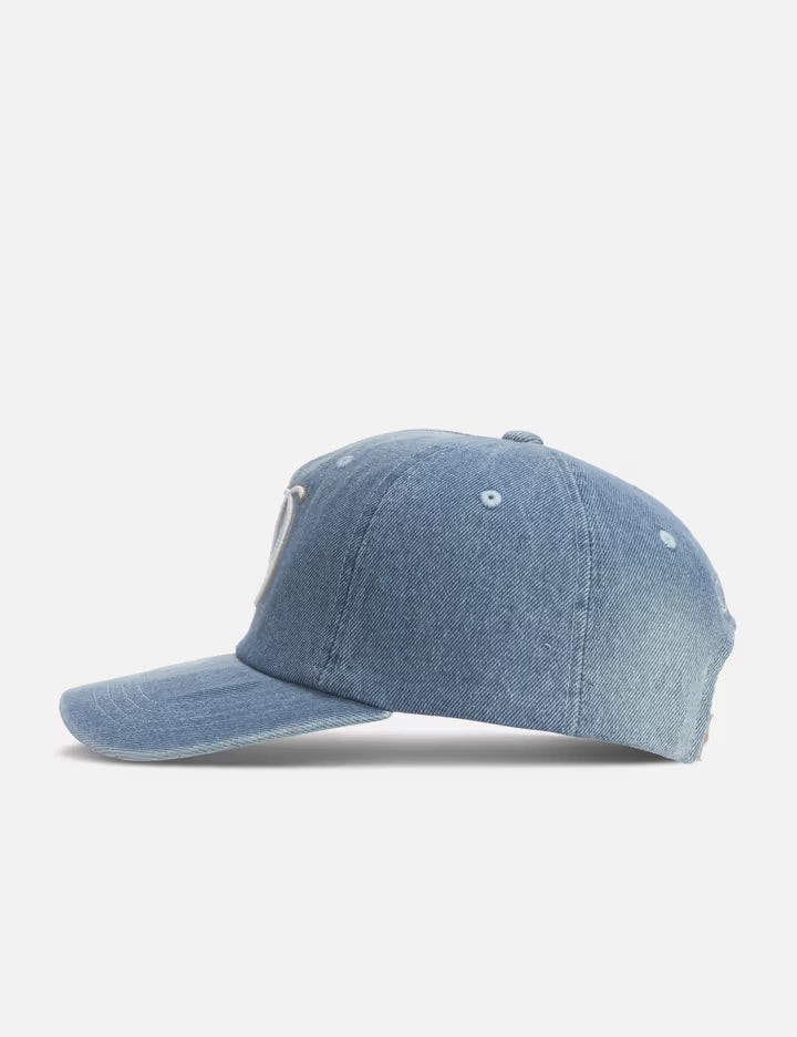 Cursive Denim Worker Cap