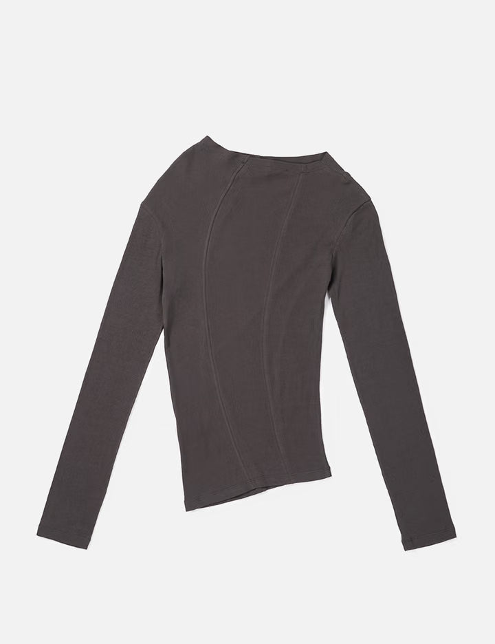 Curved Long Sleeve Top