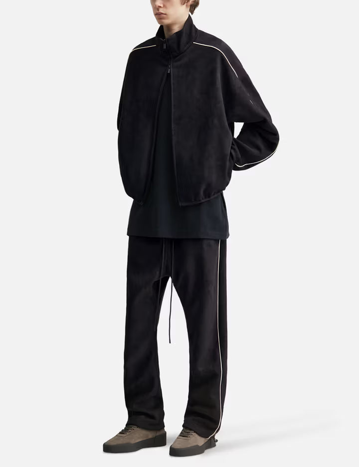 Suede Fleece Signature Modern Track Jacket