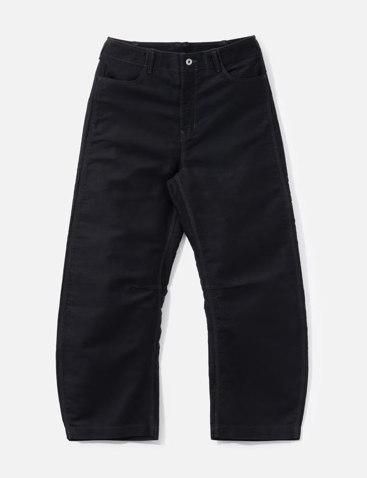 Deep Curved Jumbo Washed Pants