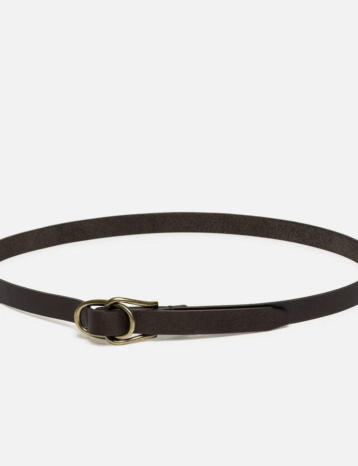 Double Buckle Leather Belt