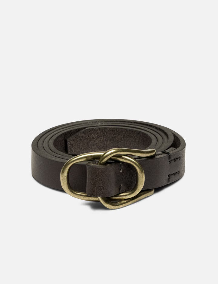 Double Buckle Leather Belt