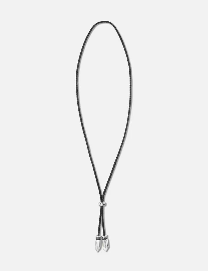 Double Bullet Leather Cord With Arrow Star Hollow Rondelle Bead