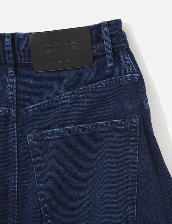 Double-End Left Hand Twill Denim Skirt