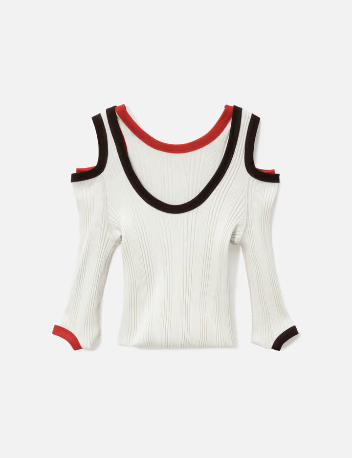 Double-End Suvin Compact Rib Hollow Top