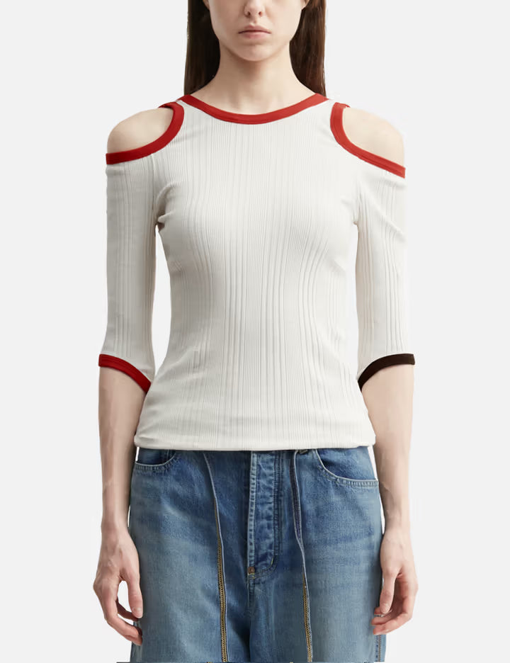 Double-End Suvin Compact Rib Hollow Top