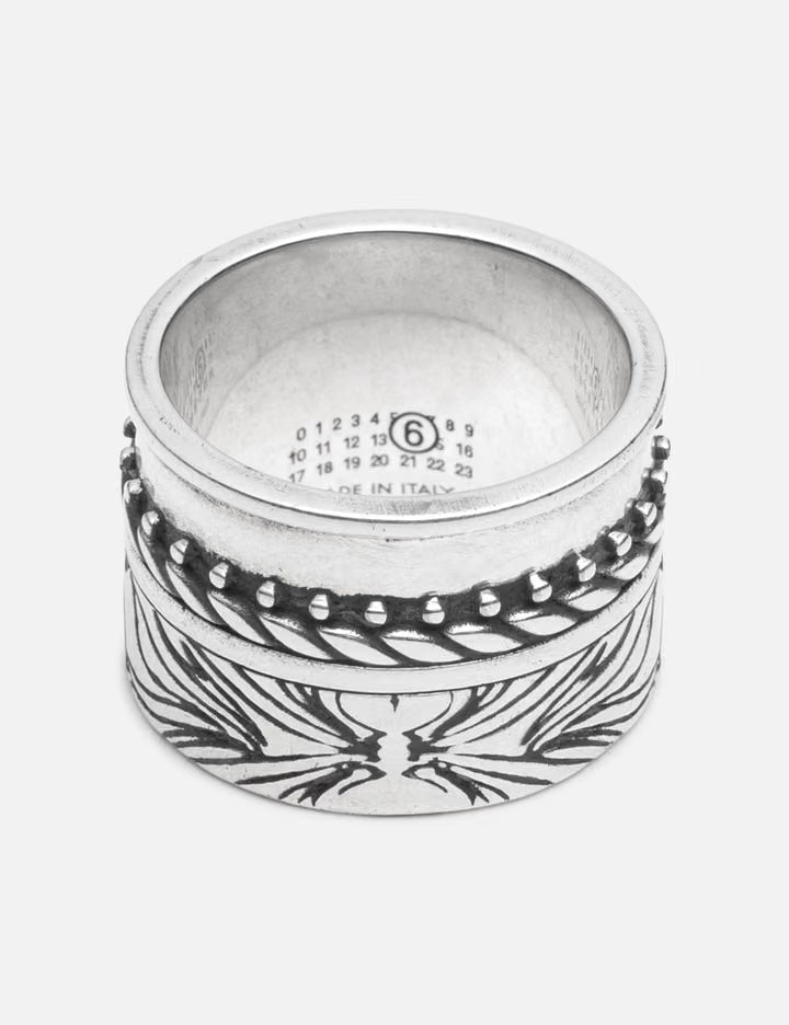 Double Floral Motif Ring