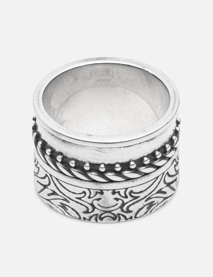 Double Floral Motif Ring
