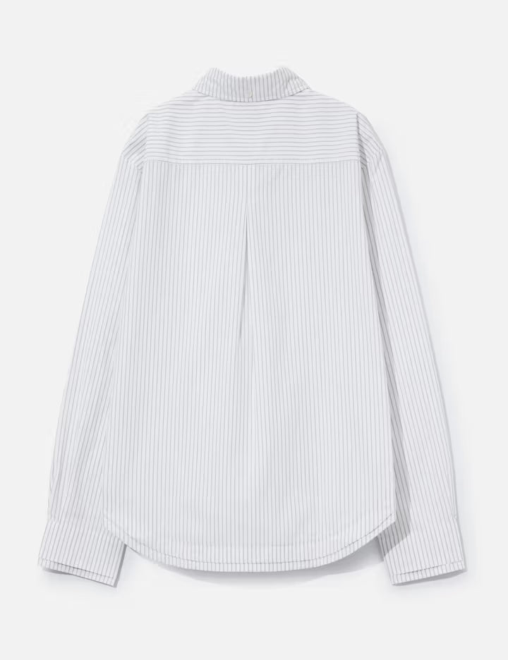 Double-Hem Pinstripe Shirt