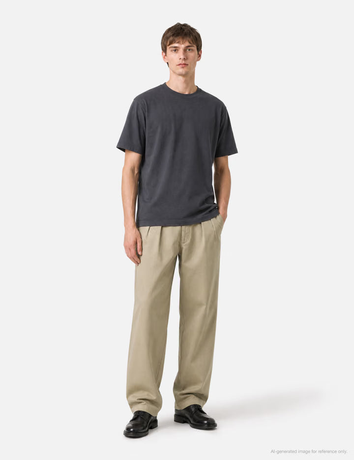 Double Pleated Chino Pants