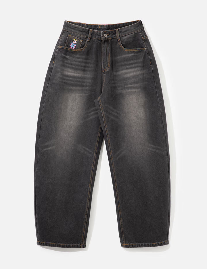 Dove Printed Barrel Pant