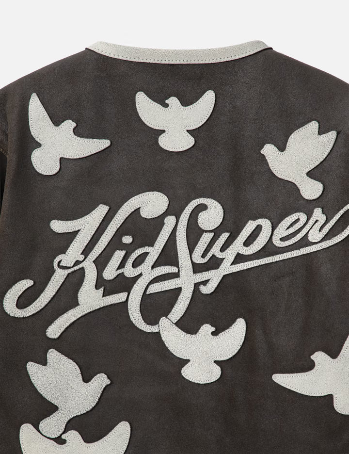 Doves Distressed Leather Moto Jacket
