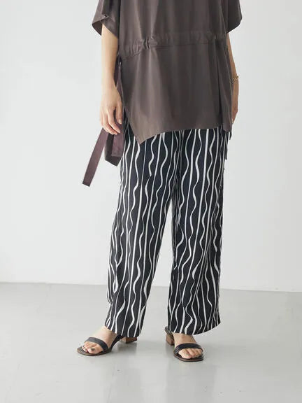 Xia Stripe Satin Pants