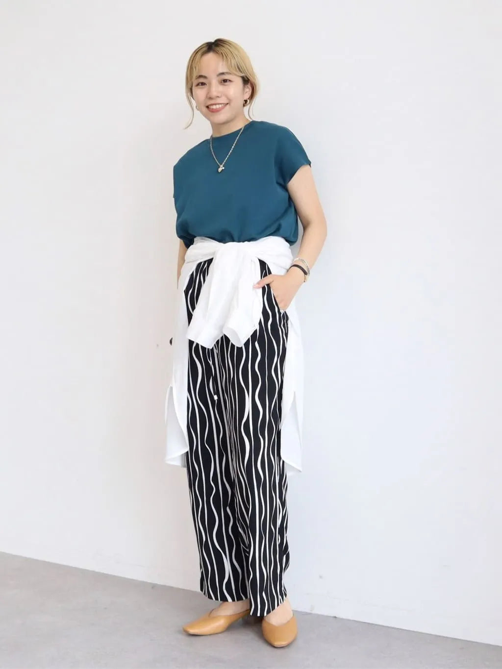 Xia Stripe Satin Pants