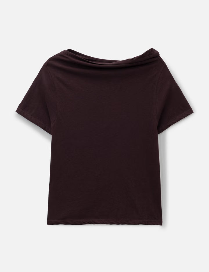 Draped Neck T-Shirt