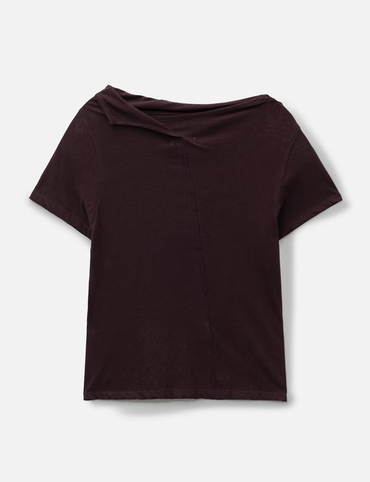 Draped Neck T-Shirt