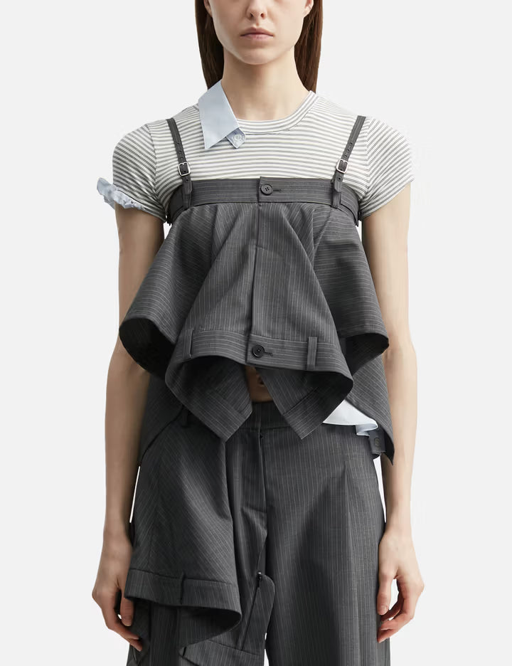 Pants Detail Flare Top