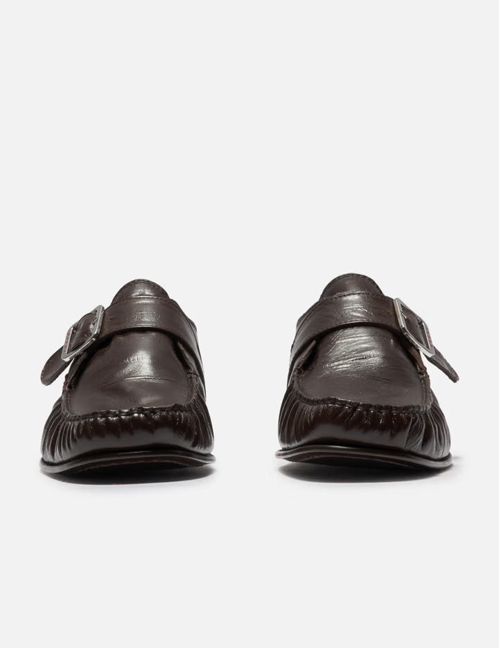 Eel-Effect Leather Wallabee Shoe
