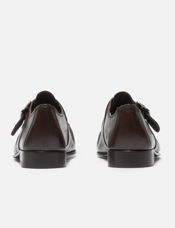 Eel-Effect Leather Wallabee Shoe