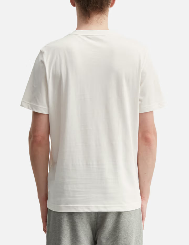 Embroidered Tricolor Logo Cotton T-Shirt