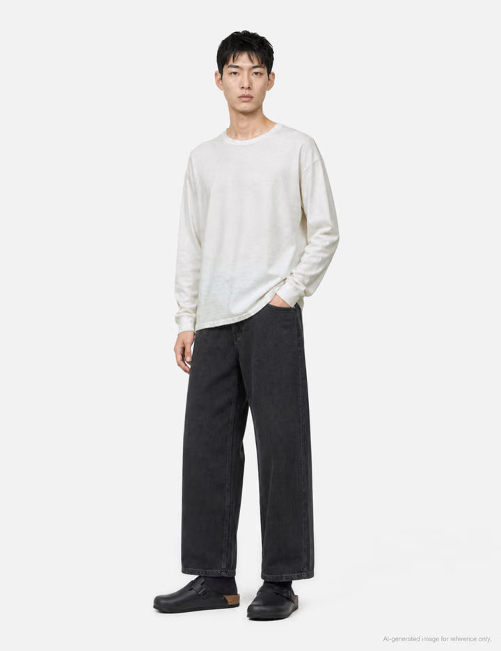 Embroidery Dyed LS T-Shirt