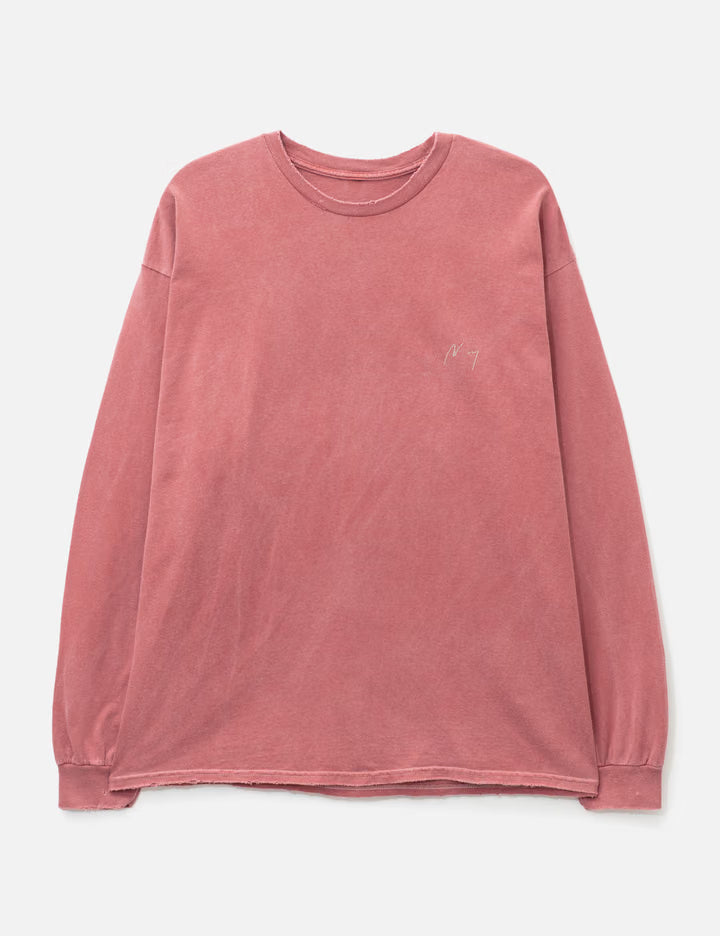 Embroidery Dyed LS T-Shirt