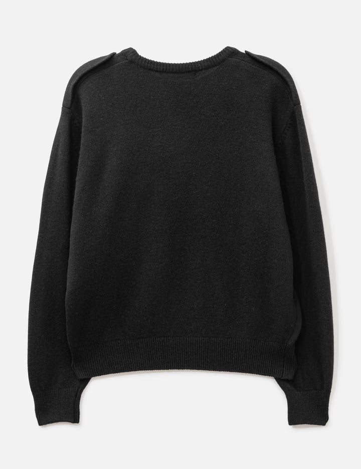 Epaulet Knit In Black