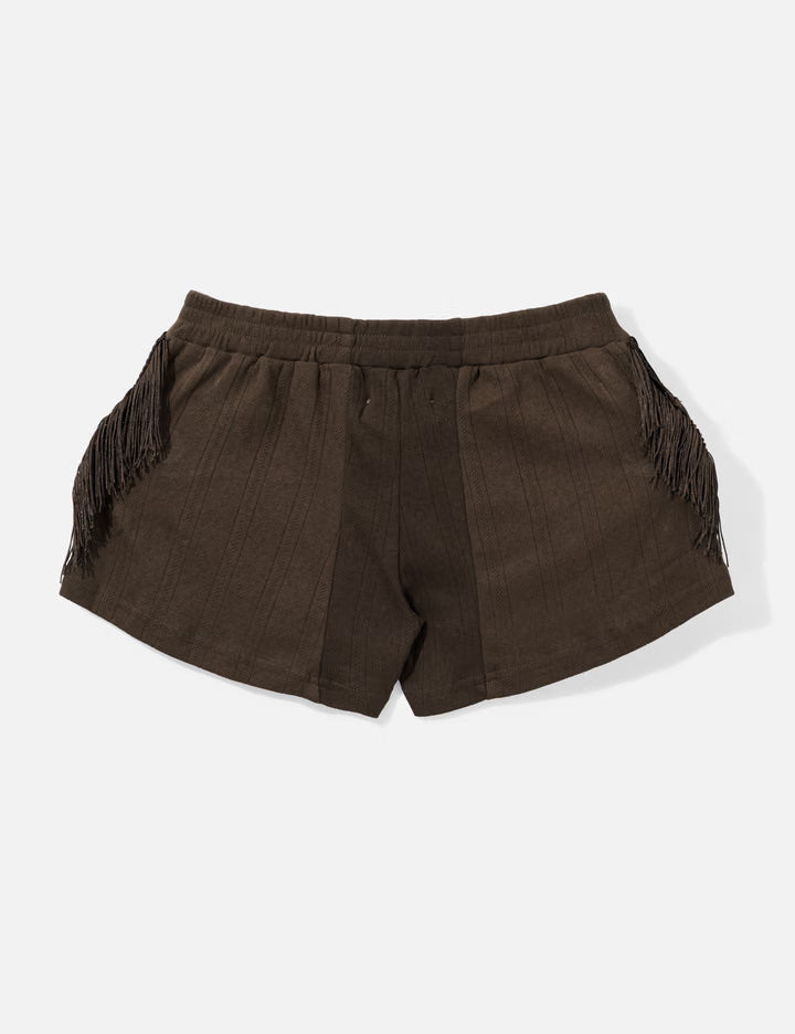 Epaulette Women's Shorts Brown
