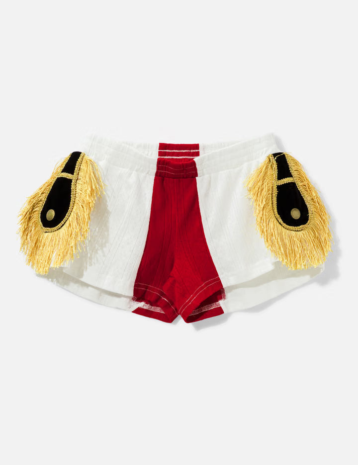 Epaulette Women's Shorts White