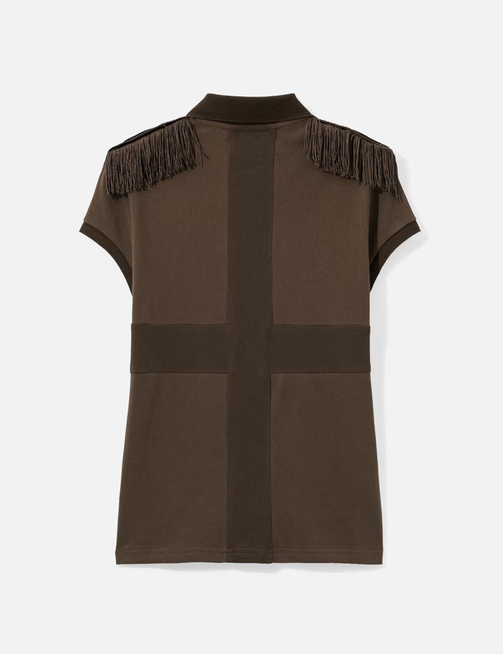 Epaulette Women's Top Brown
