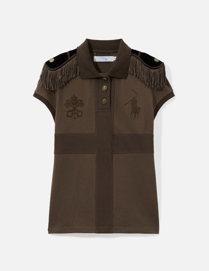 Epaulette Women's Top Brown