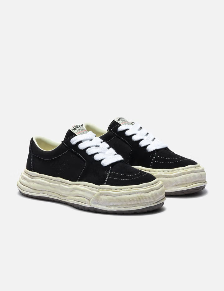 "ERIC" OG Sole Overdyed Mix Material Low-Top Sneakers