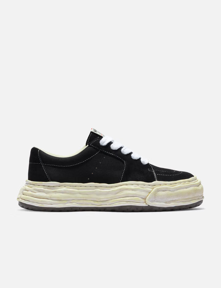 "ERIC" OG Sole Overdyed Mix Material Low-Top Sneakers