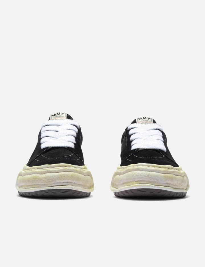 "ERIC" OG Sole Overdyed Mix Material Low-Top Sneakers