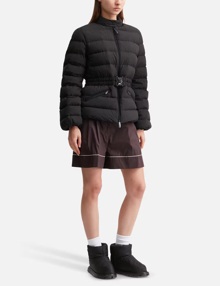 Esthetique Belted Short Down Jacket