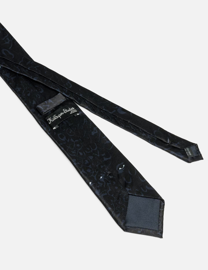 Eye Leopard Print Tie