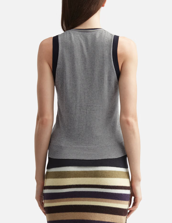 Eyelet Layered Knit Top