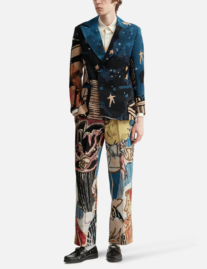 Jaquarded Boy Who Jumped The Moon Pants