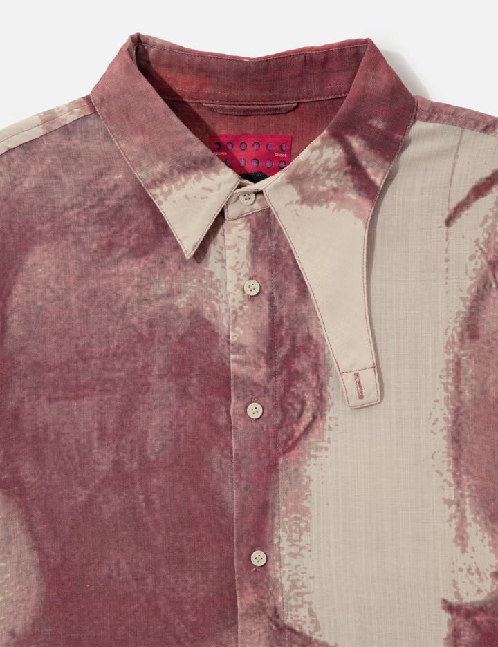Face Sketches Storm Flap Button Up Shirt