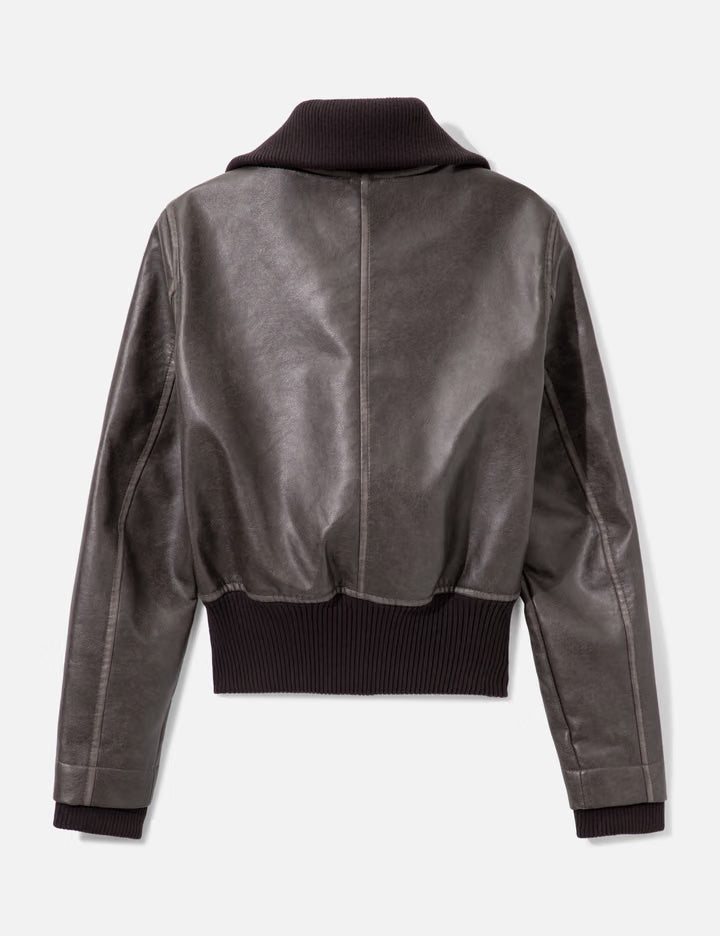 Faded Leather Blouson