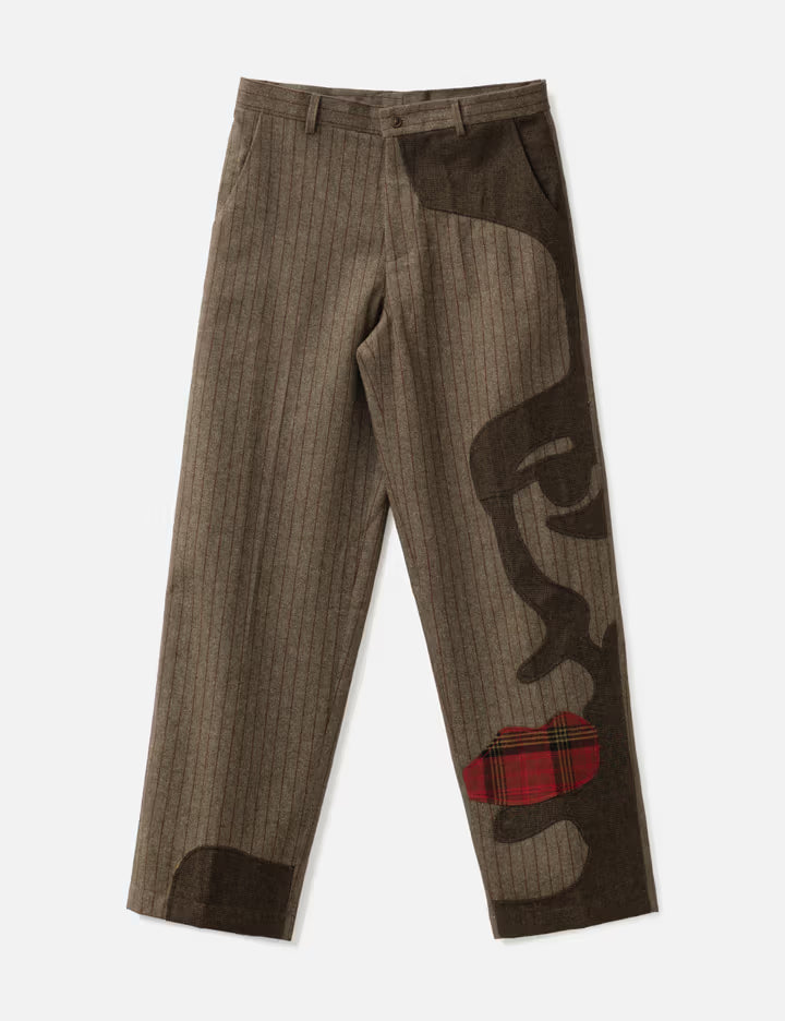 Patchwork Face Suit Bottom