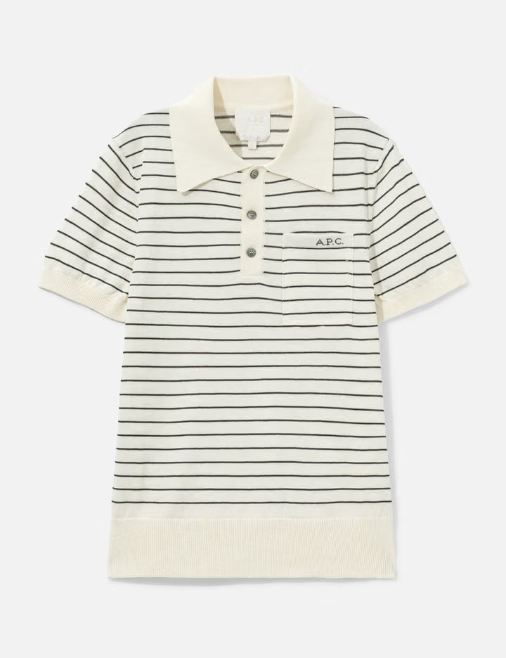 Fitted Striped Polo