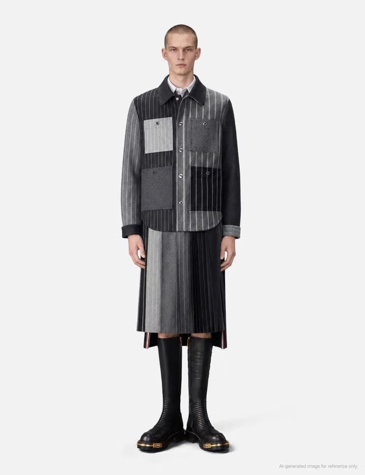 Flannel Funmix Banker Stripe Jacket
