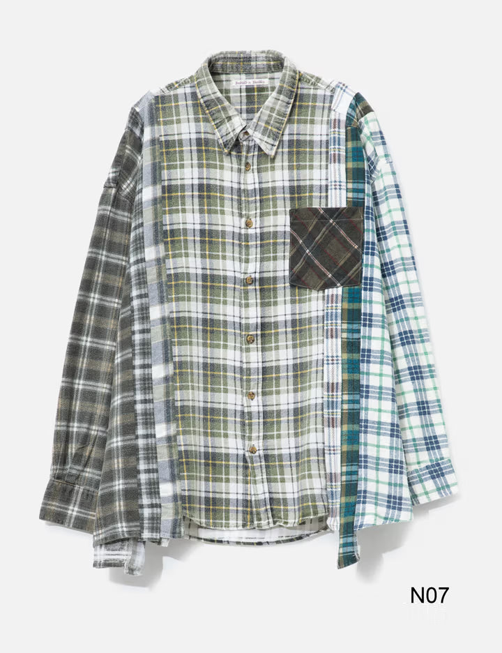 Flannel Shirt - 7 Cuts Wide Shirt