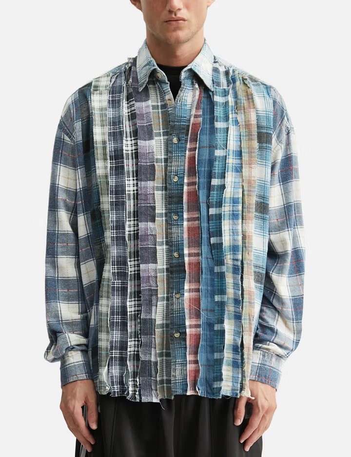Flannel Shirt - Ribbon Wide Shirt