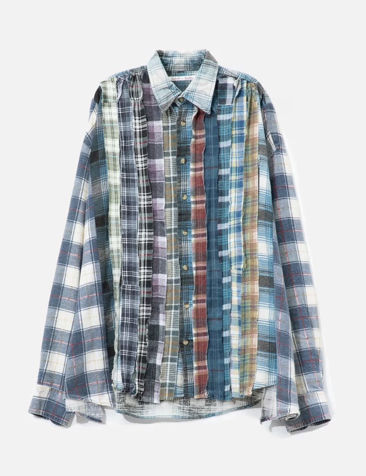 Flannel Shirt - Ribbon Wide Shirt