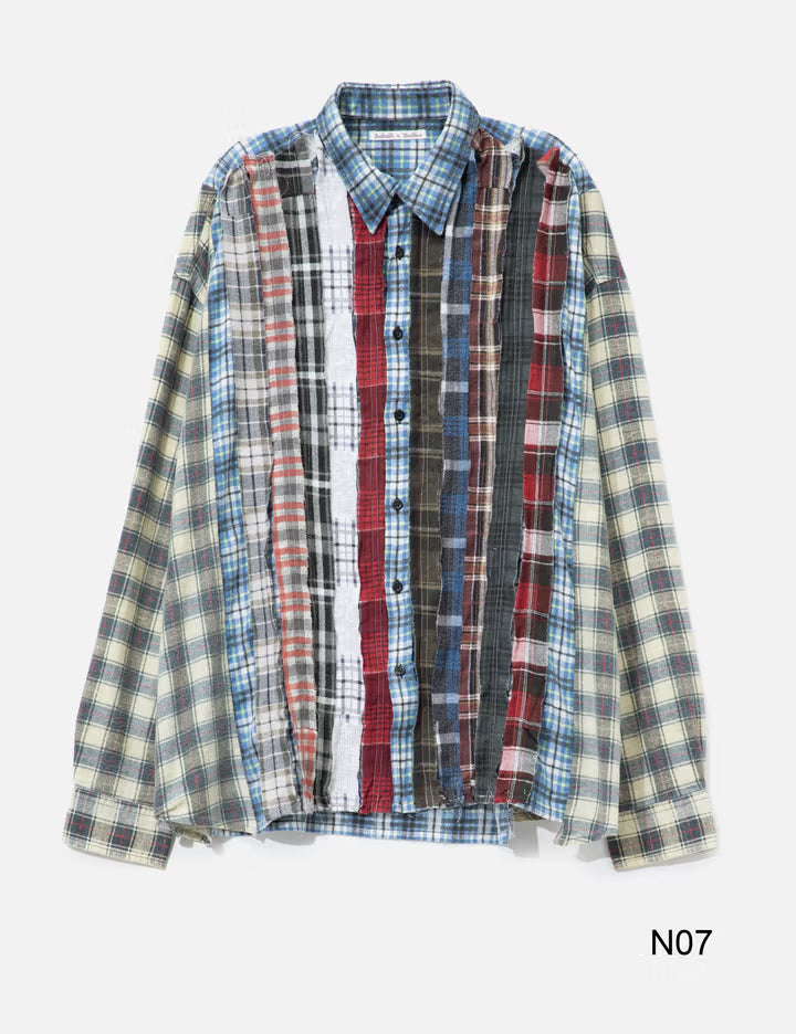 Flannel Shirt - Ribbon Wide Shirt