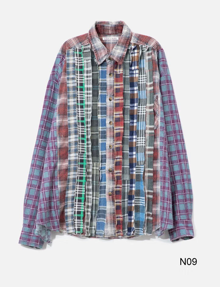 Flannel Shirt - Ribbon Wide Shirt